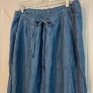 GAP XL soft cotton denim drawstring joggers